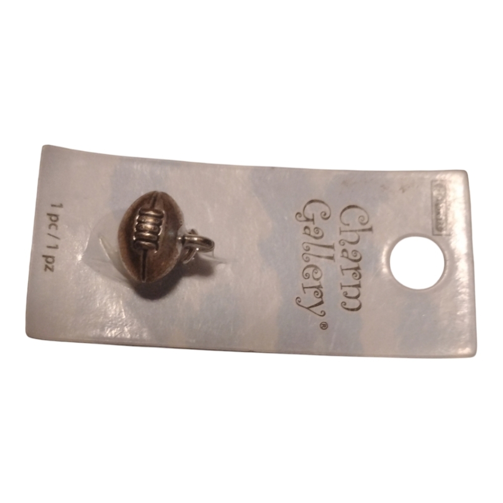 Charm Gallery Silver Football Charm